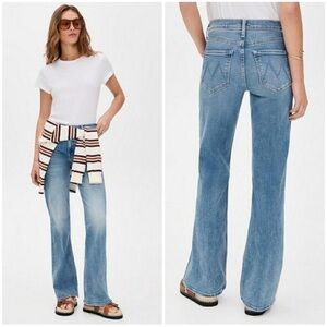 MOTHER The Bookie Sneak Denim Jeans in The Eye Of The Tiger Color